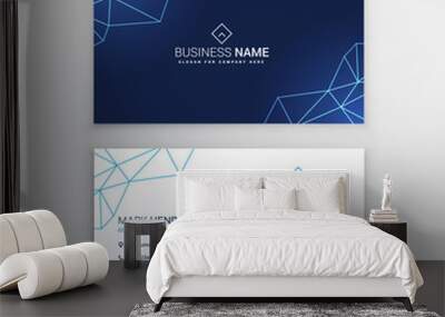 technology business card design template Wall mural