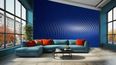 technology particles mesh background design Wall mural