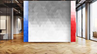 triangle pattern set in three colors design Wall mural