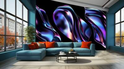 Digital abstract form Wall mural