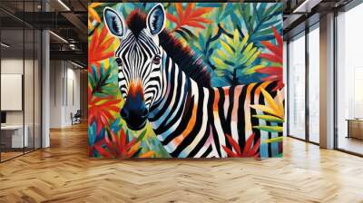 zebra texture Wall mural