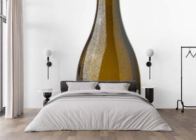 cool white wine bottle with blank label Wall mural