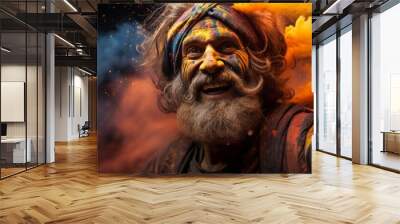 holi celebration Festival of Colours Wall mural