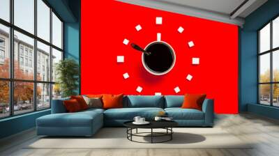 time to drink coffee, ten o'clock Wall mural