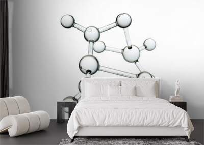 molecule or atom, Abstract structure for Science or medical background Wall mural