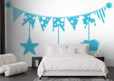 Baby shower Flag Wall mural