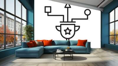 Gamification Icon Wall mural