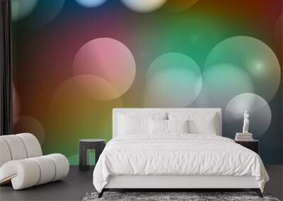 Abstract Bokeh circle background Wall mural