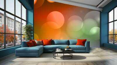 Abstract Bokeh circle background Wall mural