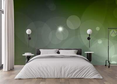 Abstract Bokeh white circle background Wall mural