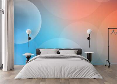 Abstract Bokeh white circle background Wall mural