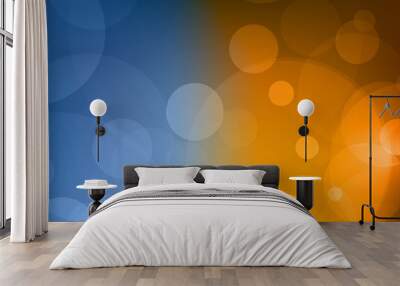 Abstract Bokeh white circle background Wall mural