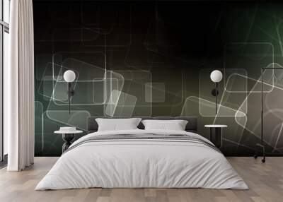 Abstract technology background Hi-tech communication concept innovation background illustration Wall mural