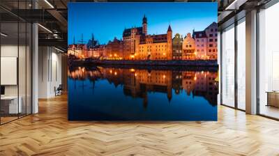 blue hour in gdansk Wall mural