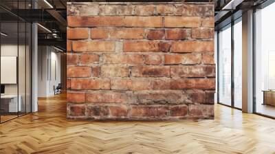 Brick wall grunge texture abstract background empty copy space for text Wall mural