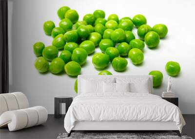 fresh green peas. close up Wall mural