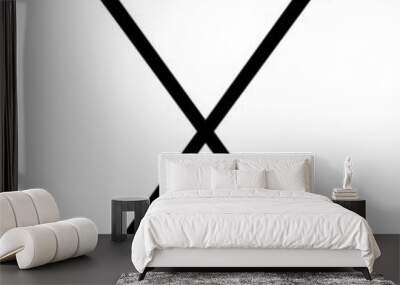 Vector illustration of the golf symbol Wall mural