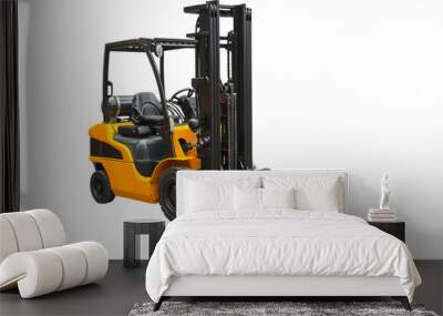 Powerful electric forklift, side view Wall mural