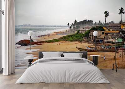 Beach at Cape Coast in Ghana Wall mural