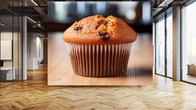 muffin with chocolate Wall mural