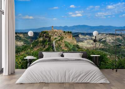 Panoramica su Civita Bagnoregio Wall mural