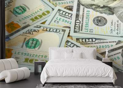 New design 100 dollar US bills or notes Wall mural