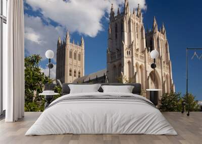 Side view of National Cathedral Wall mural