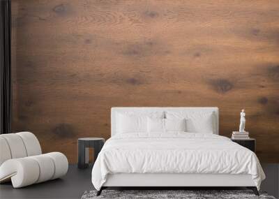 Wooden table top in dark timber  Wall mural