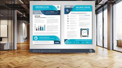 Business brochure cover design Wall mural