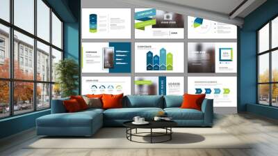 Presentation flyer set Wall mural