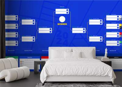 Full schedule final stage Football Championship in Europe 2024 year	
 Wall mural