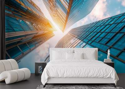 modern building architectural background Wall mural