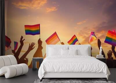 PRIDE month and the LGBTQIA+ movement Wall mural