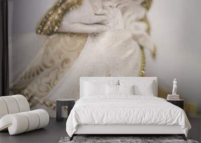 Indian hindu groom's wedding hat Wall mural