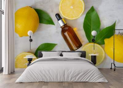 lemon essential oil for beard Wall mural