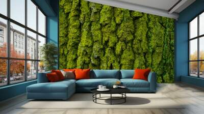 green tree texture Wall mural