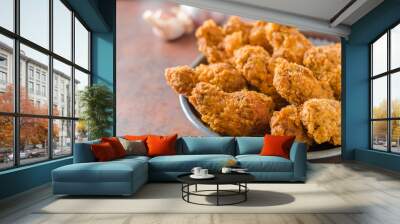 Fried chicken wings Wall mural