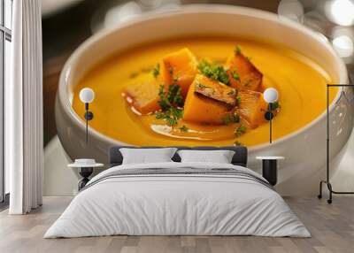 delicious butternut squash soup Wall mural