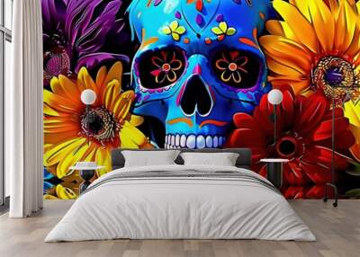 Dia de los Muertos calavera Wall mural