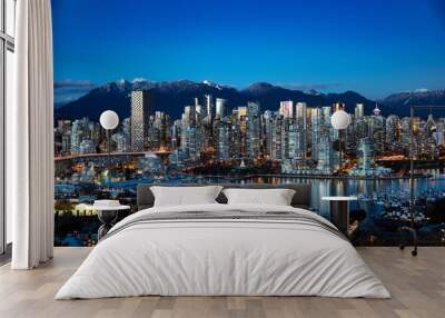 Vancouver City skyline Wall mural