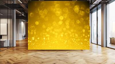 Abstract gold and black sparkle background Wall mural