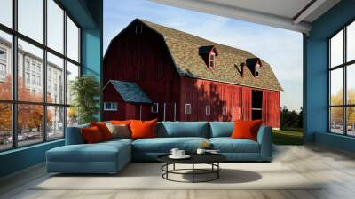 Big Red Barn-west side - Door County Wall mural