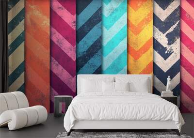 Chevron Pattern Abstract Background Wall mural