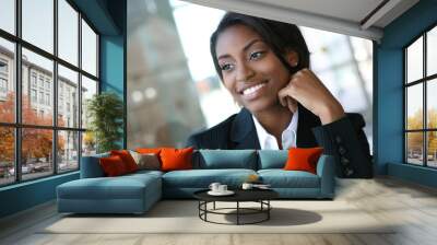 business woman Wall mural