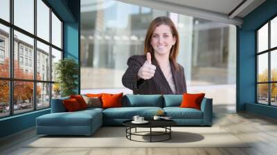 confident business woman Wall mural