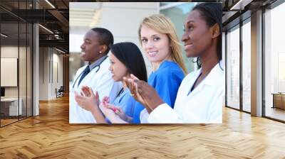 Diverse Attractive Medical Team Wall mural