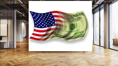 flag and money Wall mural