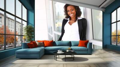 Pretty African Business Woman Wall mural