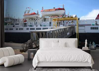 ferry with gangway Wall mural