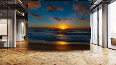 Australian colorful ocean beach sunrise Wall mural